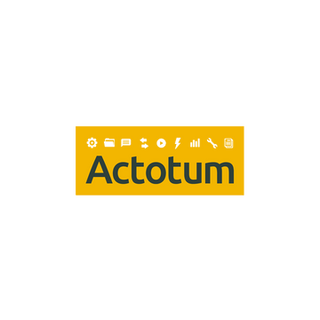 Actotum.com logo, a brandable .com business name for sale