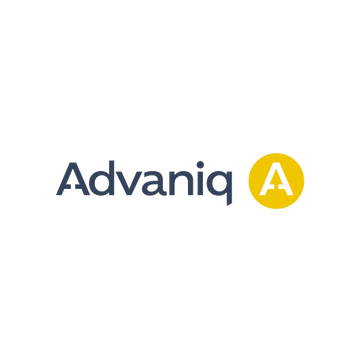 Advaniq.com logo, a brandable .com business name for sale