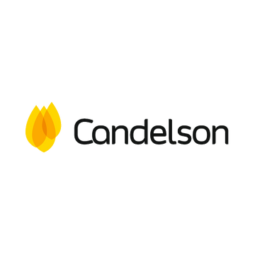 Candelson.com logo, a brandable .com business name for sale