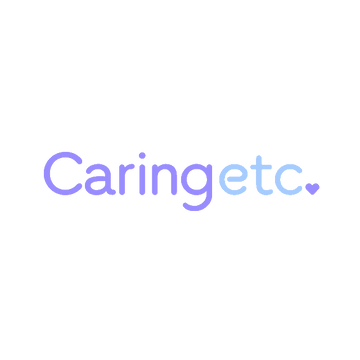 CaringEtc.com logo, a brandable .com business name for sale