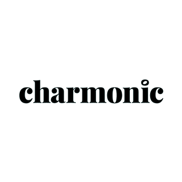 Charmonic.com logo, a brandable .com business name for sale