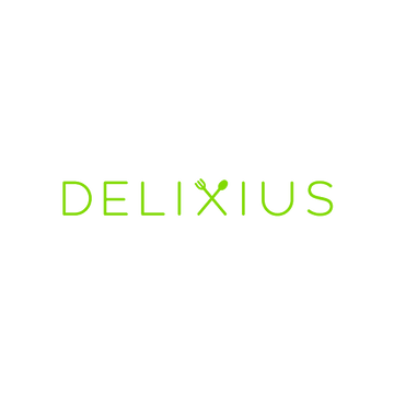 Delixius.com logo, a brandable .com business name for sale