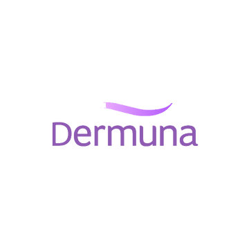 Dermuna.com logo, a brandable .com business name for sale