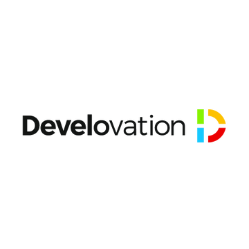 Develovation.com logo, a brandable .com business name for sale