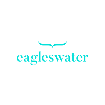 Eagleswater.com logo, a brandable .com business name for sale