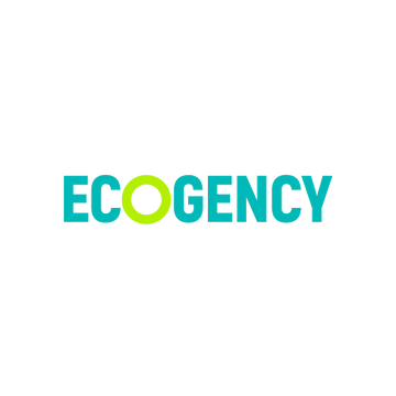 Ecogency.com logo, a brandable .com business name for sale