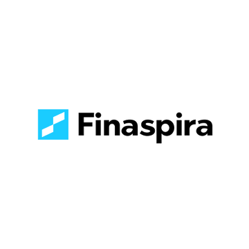 Finaspira.com logo, a brandable .com business name for sale