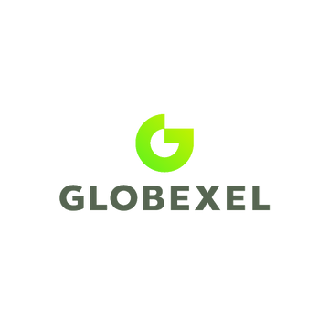 Globexel.com logo, a brandable .com business name for sale