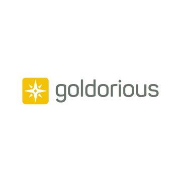 Goldorious.com logo, a brandable .com business name for sale