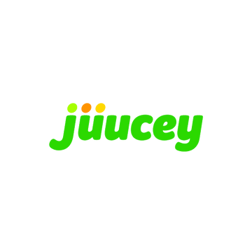 Juucey.com logo, a brandable .com business name for sale