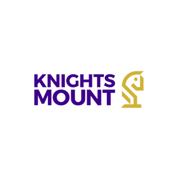 Knightsmount.com logo, a brandable .com business name for sale