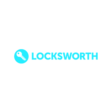 Locksworth.com logo, a brandable .com business name for sale