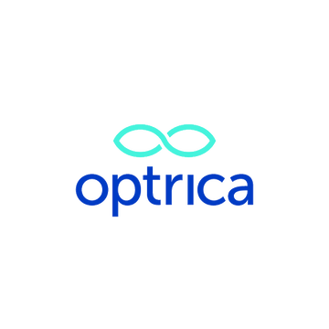 Optrica.com logo, a brandable .com business name for sale