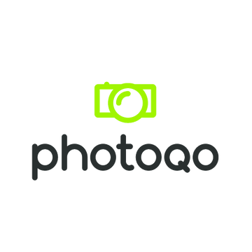 Photoqo.com logo, a brandable .com business name for sale