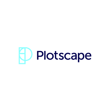 Plotscape.com logo, a brandable .com business name for sale