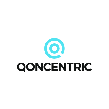 Qoncentric.com logo, a brandable .com business name for sale