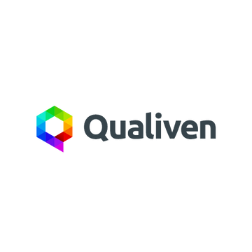 Qualiven.com logo, a brandable .com business name for sale