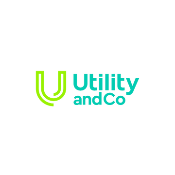 UtilityAndCo.com logo, a brandable .com business name for sale