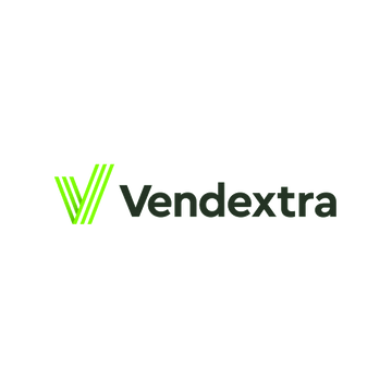 Vendextra.com logo, a brandable .com business name for sale