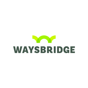 Waysbridge.com logo, a brandable .com business name for sale