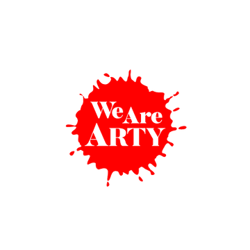 WeAreArty.com logo, a brandable .com business name for sale