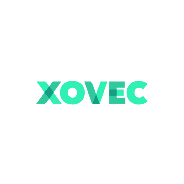 Xovec.com logo, a brandable .com business name for sale