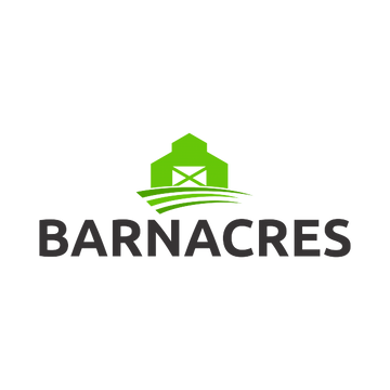 BarnAcres.com logo, a brandable .com business name for sale