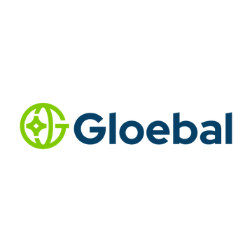gloebal.com logo, a brandable .com business name for sale