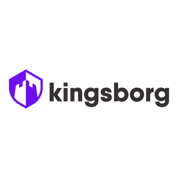 Kingsborg.com logo, a brandable .com business name for sale