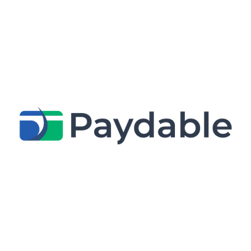 Paydable.com logo, a brandable .com business name for sale