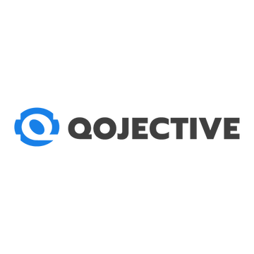Qojective.com logo, a brandable .com business name for sale