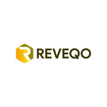 reveqo.com logo, a brandable .com business name for sale