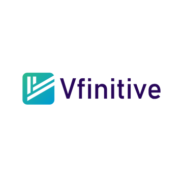 vfinitive.com logo, a brandable .com business name for sale