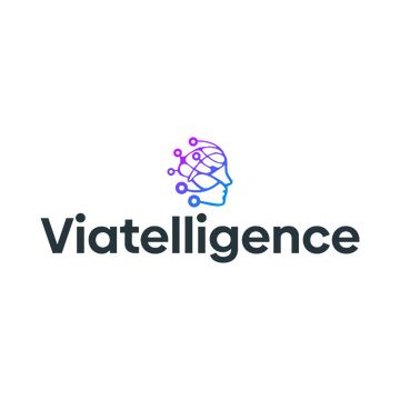 viatelligence.com logo, a brandable .com business name for sale