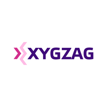 Xygzag.com logo, a brandable .com business name for sale