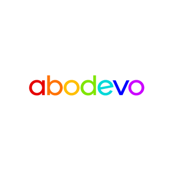 Abodevo.com logo, a brandable .com business name for sale
