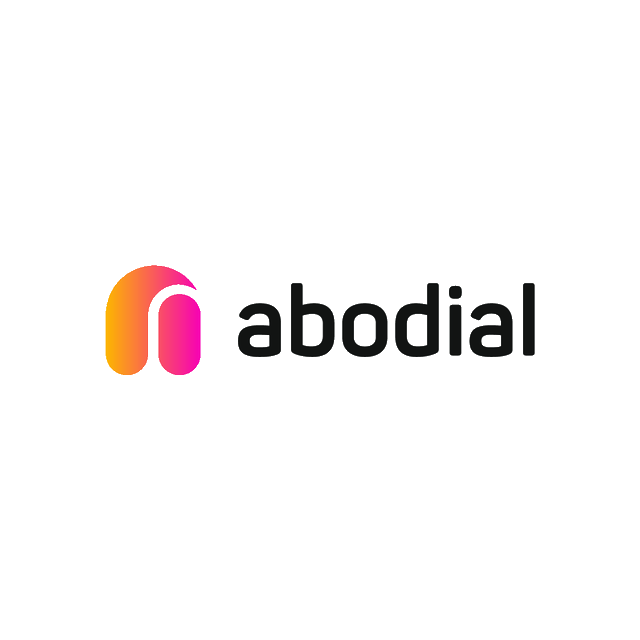 Abodial.com logo, a brandable .com business name for sale