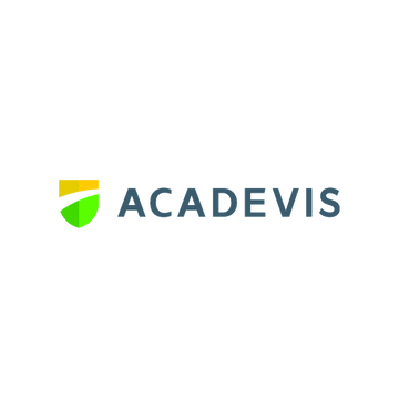 Acadevis.com logo, a brandable .com business name for sale