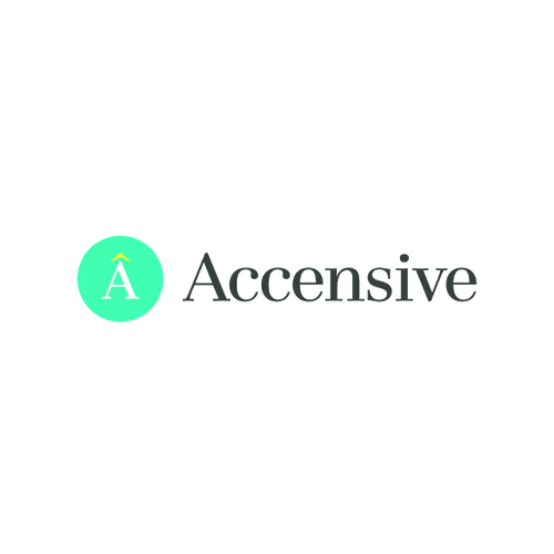 Accensive.com logo, a brandable .com business name for sale