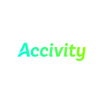 Accivity.com logo, a brandable .com business name for sale