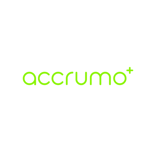 Accrumo.com logo, a brandable .com business name for sale