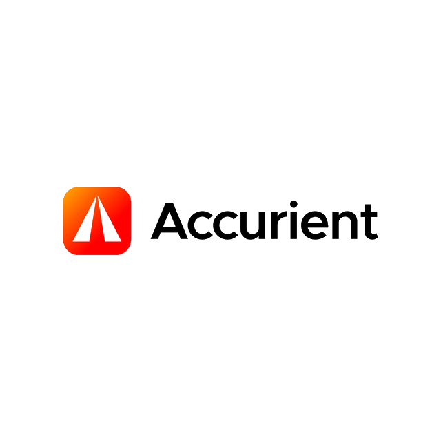 Accurient.com logo, a brandable .com business name for sale