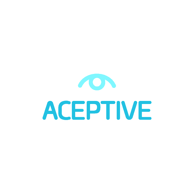 Aceptive.com logo, a brandable .com business name for sale