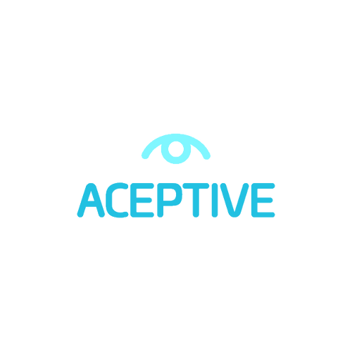 Aceptive.com logo, a brandable .com business name for sale
