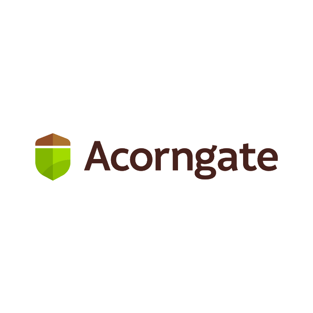 Acorngate.com logo, a brandable .com business name for sale