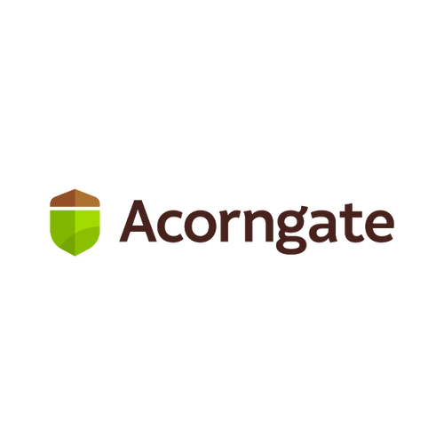 Acorngate.com logo, a brandable .com business name for sale