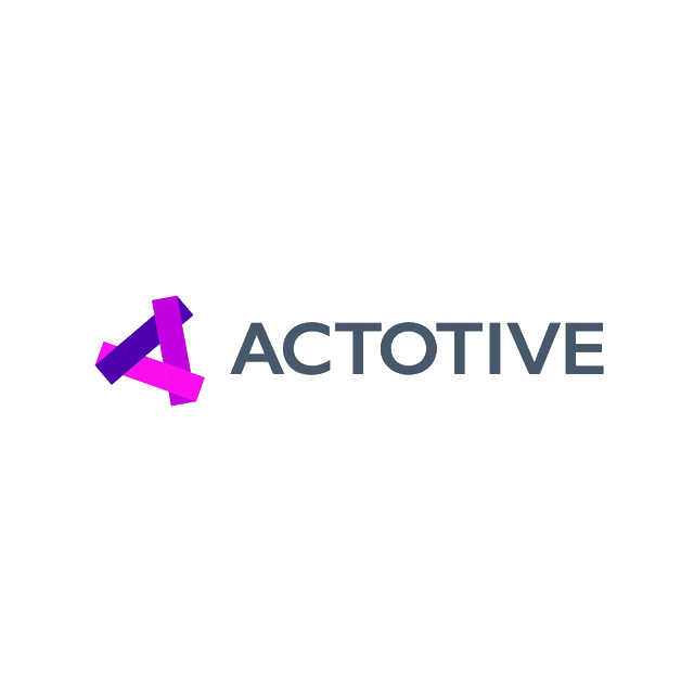 Actotive.com logo, a brandable .com business name for sale