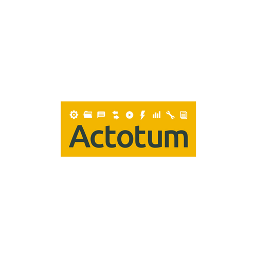 Actotum.com logo, a brandable .com business name for sale