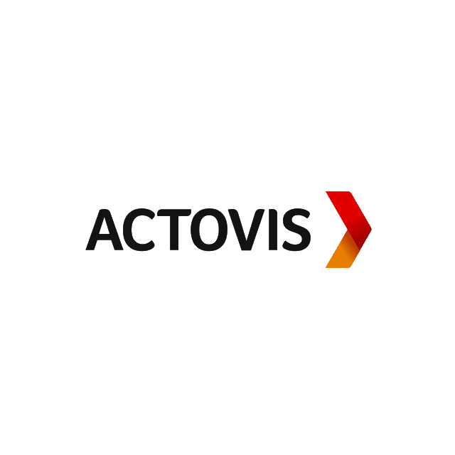Actovis.com logo, a brandable .com business name for sale