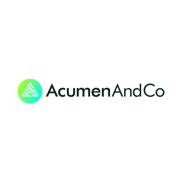 AcumenAndCo.com logo, a brandable .com business name for sale